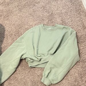 Zara Green Crop Top